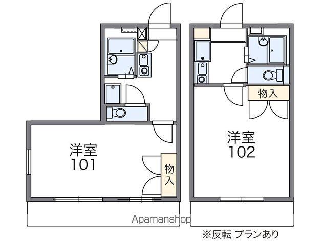 レオパレスクラージュ富塚1(1K/3階)の間取り写真