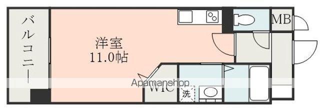EST BLUE(ワンルーム/6階)の間取り写真
