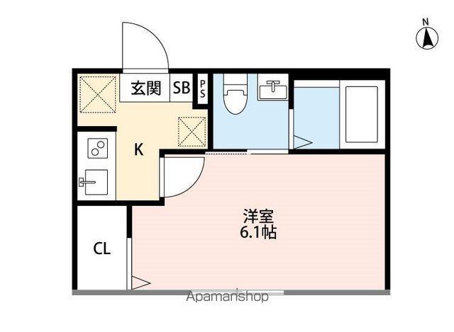 NKクレール幕張(1K/2階)の間取り写真