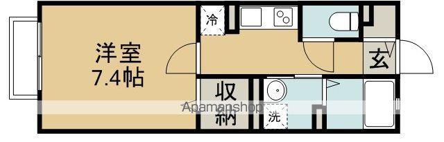 エトワールパール(1K/1階)の間取り写真