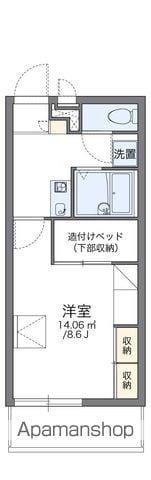 レオパレスクレインⅡ(1K/1階)の間取り写真