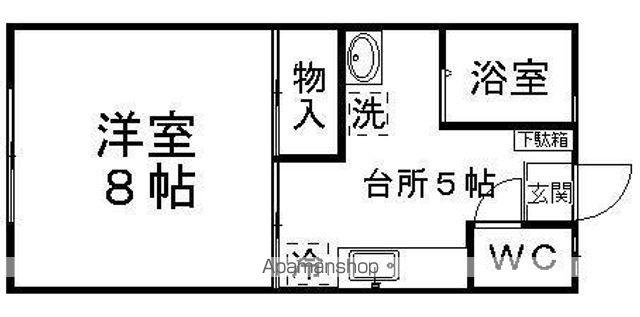 天神沢ハイツ(1K/1階)の間取り写真