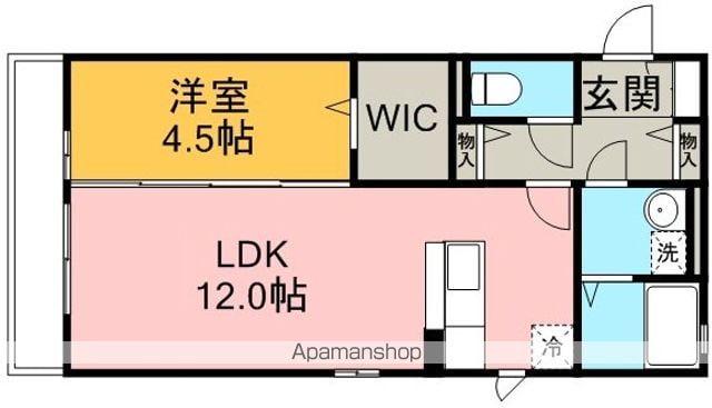 グランドゥール(1LDK/3階)の間取り写真