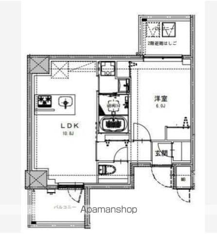 S-RESIDENCE両国SEREA(1LDK/2階)の間取り写真