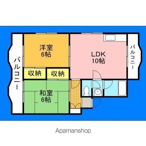 エルベ寿3(2LDK/2階)の間取り写真