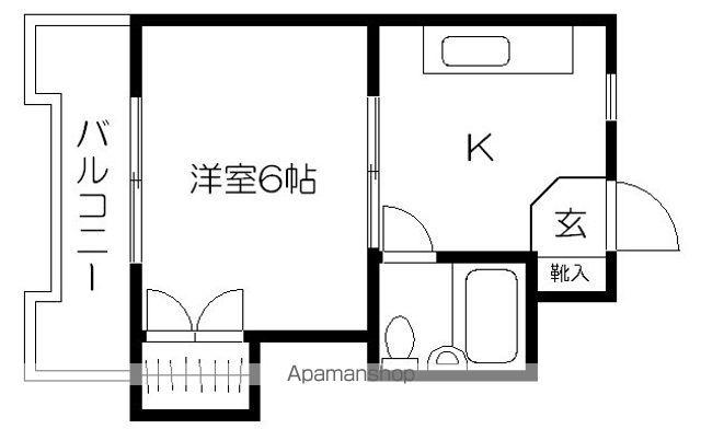 RSレジデンス(1K/3階)の間取り写真