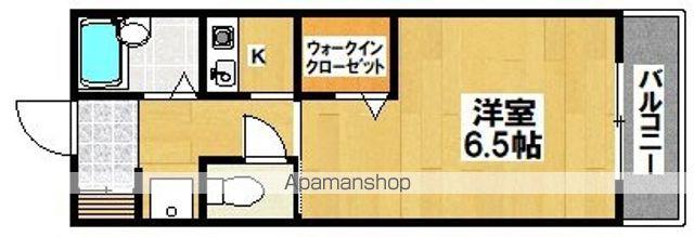 ブルーメ公園南(1K/3階)の間取り写真