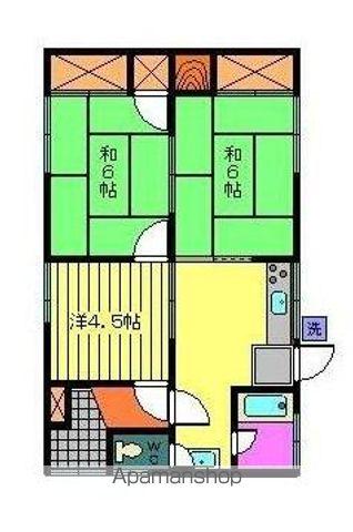 予讃線 香西駅 徒歩6分 1階建 築54年(3DK)の間取り写真
