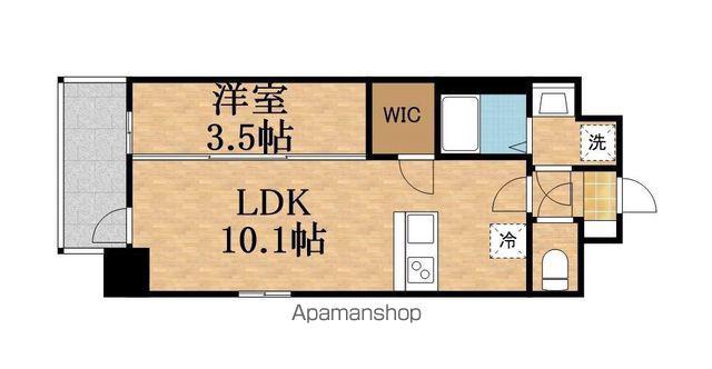 WORLDMIYAKOJIMA TAKAKURACHO(1LDK/8階)の間取り写真