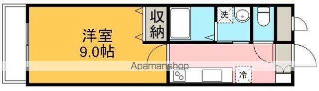 SONNE BLD V(1K/5階)の間取り写真