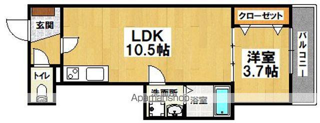 FSTYLE浜寺石津町西3号館(1LDK/3階)の間取り写真