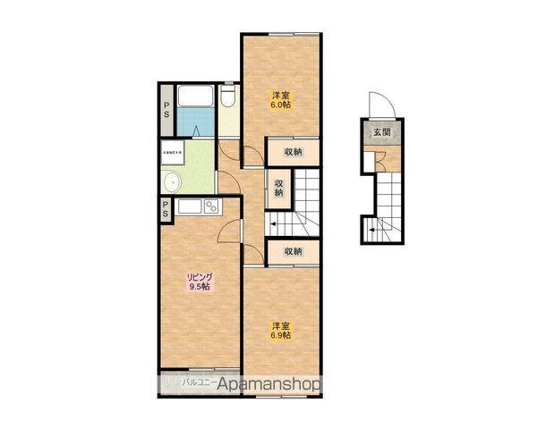 エル・アール(2LDK/2階)の間取り写真