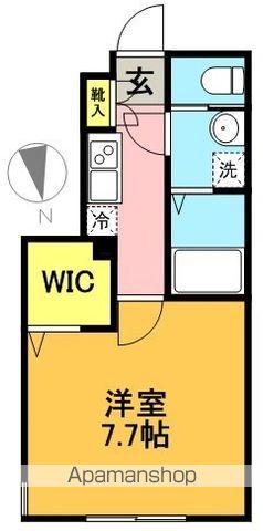 ミハス梅ヶ丘(1K/1階)の間取り写真