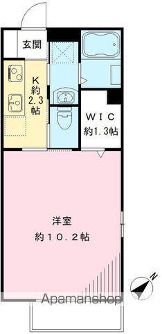 フェリーチェ(1K/2階)の間取り写真