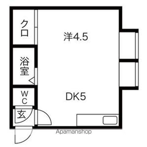 8近藤マンション(1DK/1階)の間取り写真