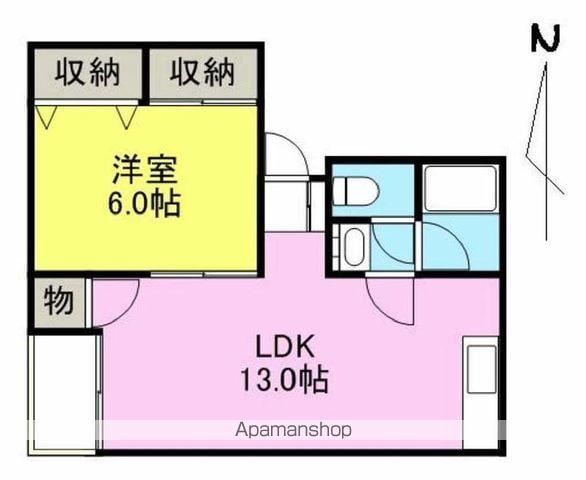 第二栄光マンション(1LDK/3階)の間取り写真