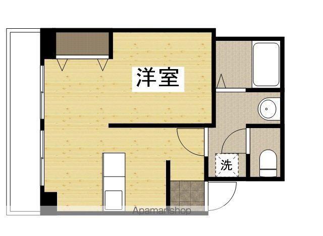 グランツ西古松2(ワンルーム/4階)の間取り写真