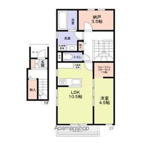 JUSTE PAIX SATO(1SLDK/1階)の間取り写真