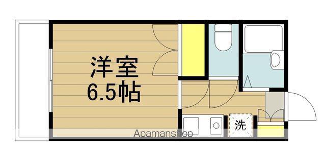 パーセルノグチ(1K/1階)の間取り写真
