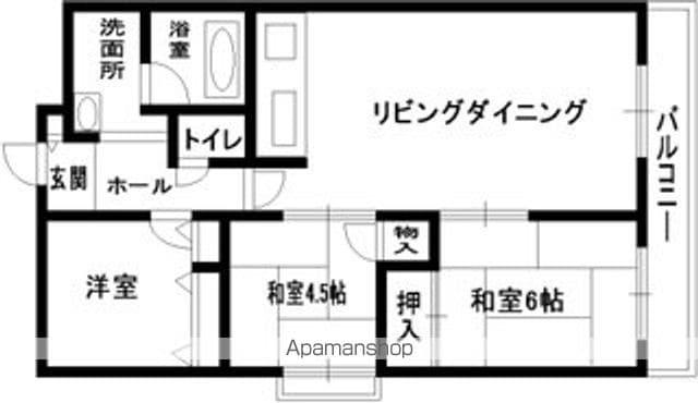 ル・ミュー貝塚(3LDK/7階)の間取り写真