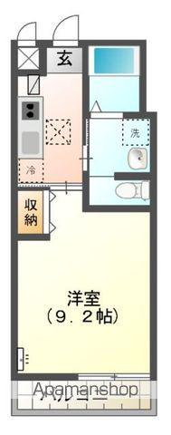 LAURIER(1K/2階)の間取り写真