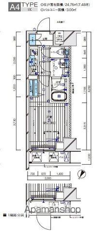メインステージ横濱伊勢佐木3(1K/10階)の間取り写真