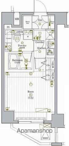 PREMIUM CUBE G駒沢大学(1K/10階)の間取り写真