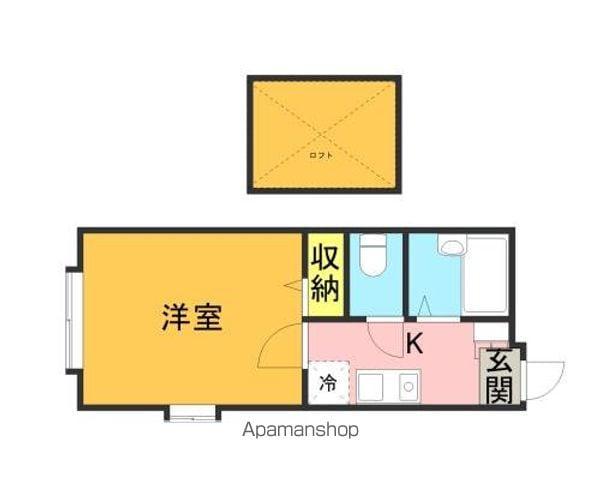 パンシオンヴィラ久留米 C棟(1K/1階)の間取り写真