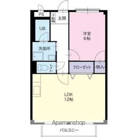 ソフィアパレス(2DK/1階)の間取り写真