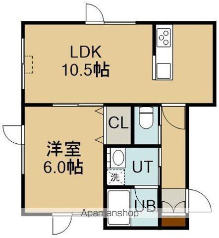 リヴェール参番館(1LDK/1階)の間取り写真