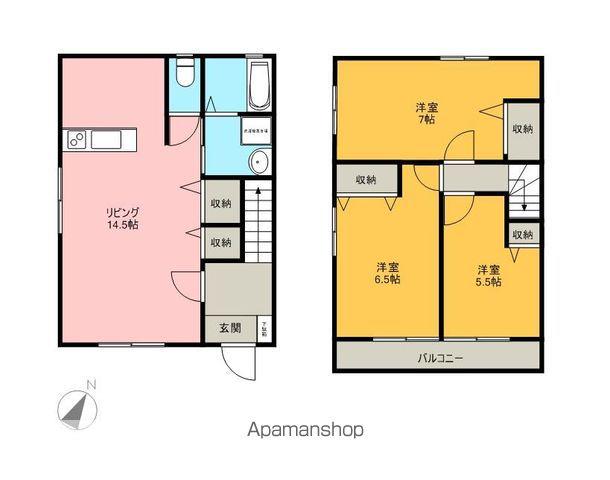 エクセレールK(3LDK)の間取り写真