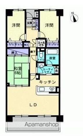 NCRE東山崎(3LDK/4階)の間取り写真