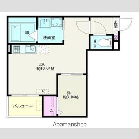 JACK DAIKOⅠ(1LDK/1階)の間取り写真