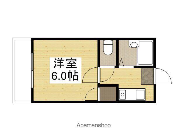 BRUNO原尾島(1K/2階)の間取り写真