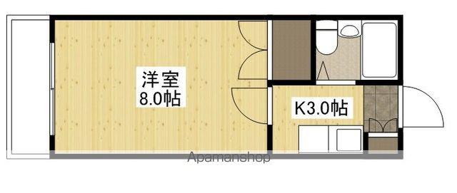 エステート平成(1K/2階)の間取り写真