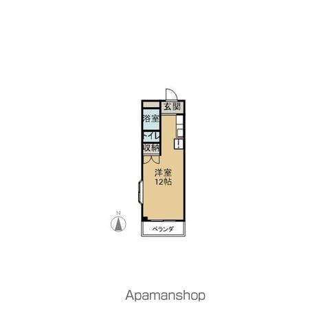 レジデンス可児(ワンルーム/4階)の間取り写真