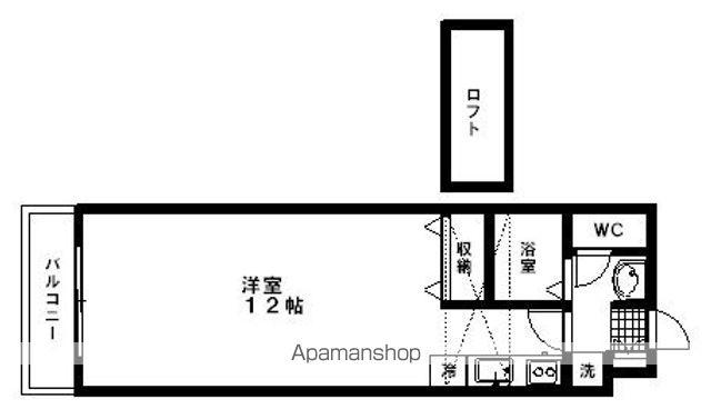 メイ・テラッセ中島丁(ワンルーム/5階)の間取り写真
