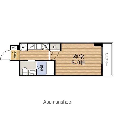 セレニテHOMMACHIグランデ(1K/14階)の間取り写真