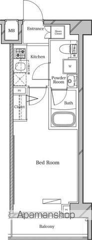 ラフィスタ中板橋(1K/10階)の間取り写真
