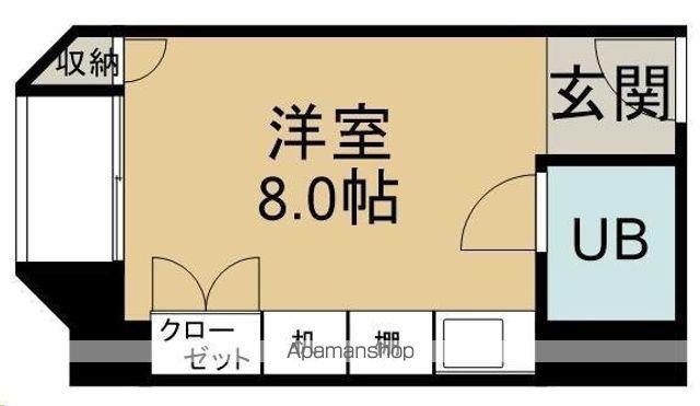 片平ホワイトレジデンス(ワンルーム/9階)の間取り写真