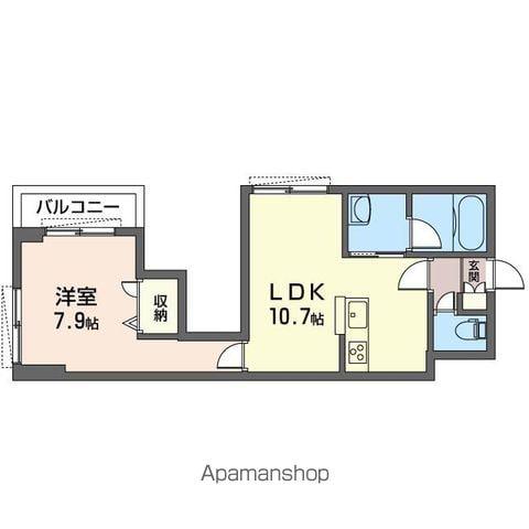 スペース下北沢(1LDK/2階)の間取り写真