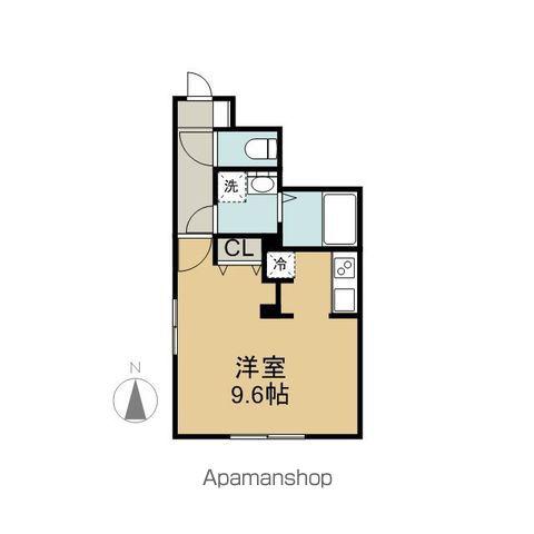 LUORE大曽根イースト(1K/4階)の間取り写真