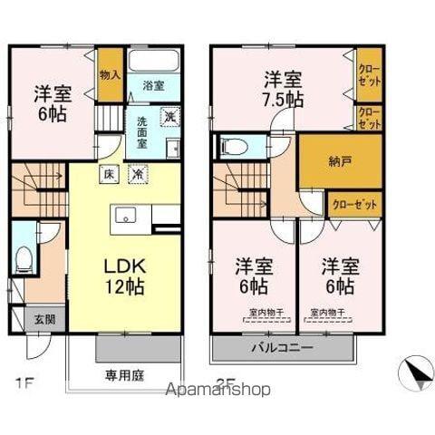 ディアコート(4LDK/1階)の間取り写真
