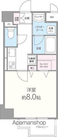 エムエスビル(1K/4階)の間取り写真