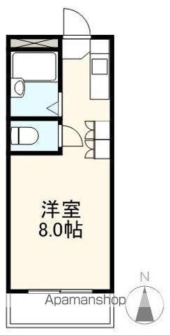ヴィラ昭和町(1K/2階)の間取り写真