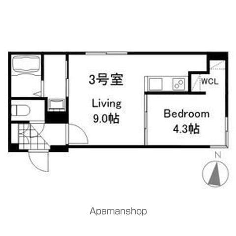 プレスタ平岸3-6MS(1LDK/4階)の間取り写真
