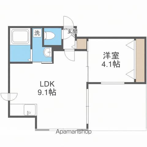J-ECOA南郷17丁目(1LDK/1階)の間取り写真
