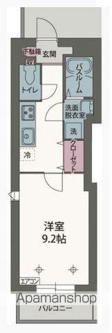 ベルウッドⅡ(1K/4階)の間取り写真