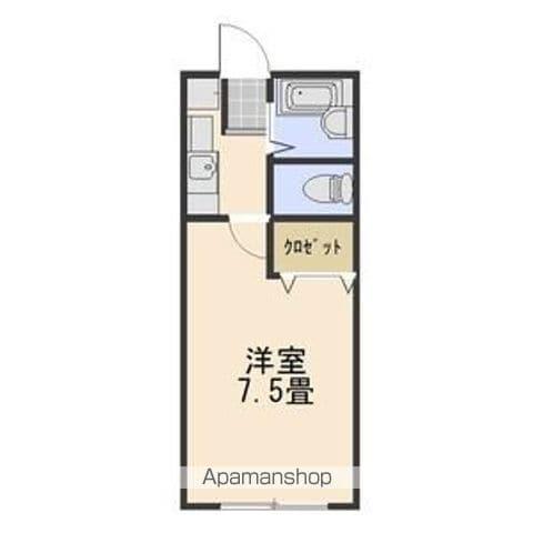 プラムアべニュー(1K/2階)の間取り写真