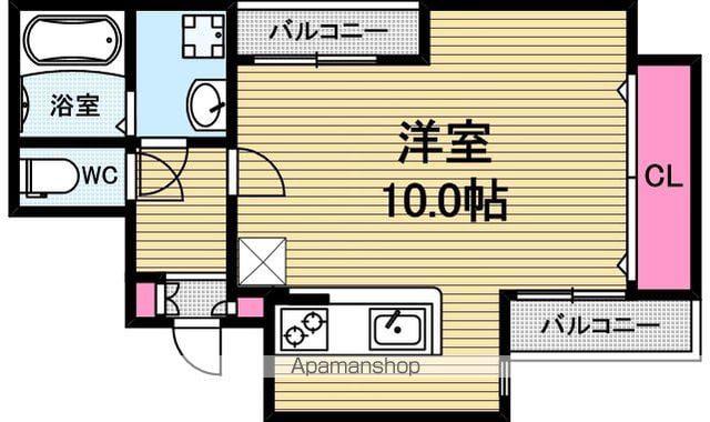 東和ビル(ワンルーム/4階)の間取り写真